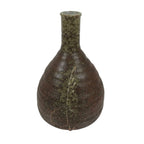 Japanese Ceramic Sake Bottle Empty Tokkuri Vtg Kizakura Brown Crane Neck TS920