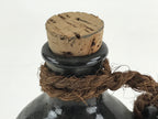 Japanese Ceramic Sake Bottle Kayoi-Tokkuri Pottery Onikoroshi Black Brown TS504