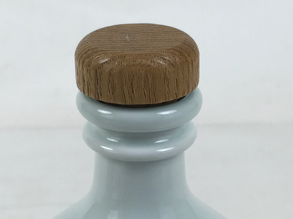 Japanese Ceramic Sake Bottle Kayoi-Tokkuri Vtg Beniotome Shochu Blue White TS795
