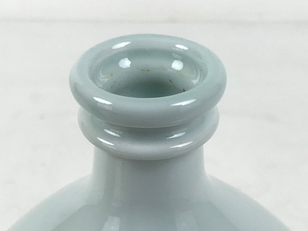 Japanese Ceramic Sake Bottle Kayoi-Tokkuri Vtg Beniotome Shochu Blue White TS795