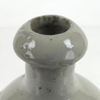 Japanese Ceramic Sake Bottle Kayoi-Tokkuri Vtg Classic Black Kanji Gray TS758