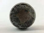 Japanese Ceramic Sake Bottle Kayoi-Tokkuri Vtg Dark Brown With Kanji TS586