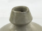 Japanese Ceramic Sake Bottle Kayoi-Tokkuri Vtg Gray Black Kanji TS789
