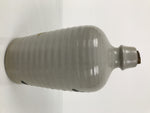 Japanese Ceramic Sake Bottle Kayoi-Tokkuri Vtg Gray Brown Kanji Sekisui TS898