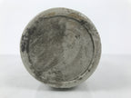 Japanese Ceramic Sake Bottle Kayoi-Tokkuri Vtg Gray Brown Kanji Toyokawa TS904