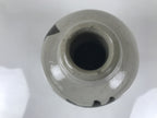 Japanese Ceramic Sake Bottle Kayoi-Tokkuri Vtg Gray Brown Kanji Toyokawa TS905