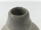 Japanese Ceramic Sake Bottle Kayoi-Tokkuri Vtg Gray Brown Kanji Toyokawa TS906