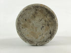 Japanese Ceramic Sake Bottle Kayoi-Tokkuri Vtg Gray Hand-Written Kanji TS550