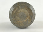 Japanese Ceramic Sake Bottle Kayoi-Tokkuri Vtg Gray Hand-Written Kanji TS553