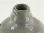 Japanese Ceramic Sake Bottle Kayoi-Tokkuri Vtg Gray Hand-Written Kanji TS554