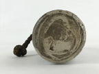 Japanese Ceramic Sake Bottle Kayoi-Tokkuri Vtg Gray Hand-Written Kanji TS557