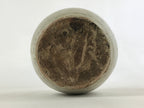 Japanese Ceramic Sake Bottle Kayoi-Tokkuri Vtg Gray Hand-Written Kanji TS562