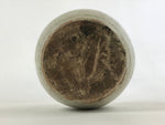 Japanese Ceramic Sake Bottle Kayoi-Tokkuri Vtg Gray Hand-Written Kanji TS562