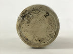 Japanese Ceramic Sake Bottle Kayoi-Tokkuri Vtg Gray Hand-Written Kanji TS566