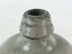 Japanese Ceramic Sake Bottle Kayoi-Tokkuri Vtg Gray Hand-Written Kanji TS582