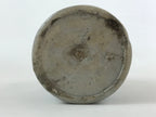 Japanese Ceramic Sake Bottle Kayoi-Tokkuri Vtg Gray Hand-Written Kanji TS582