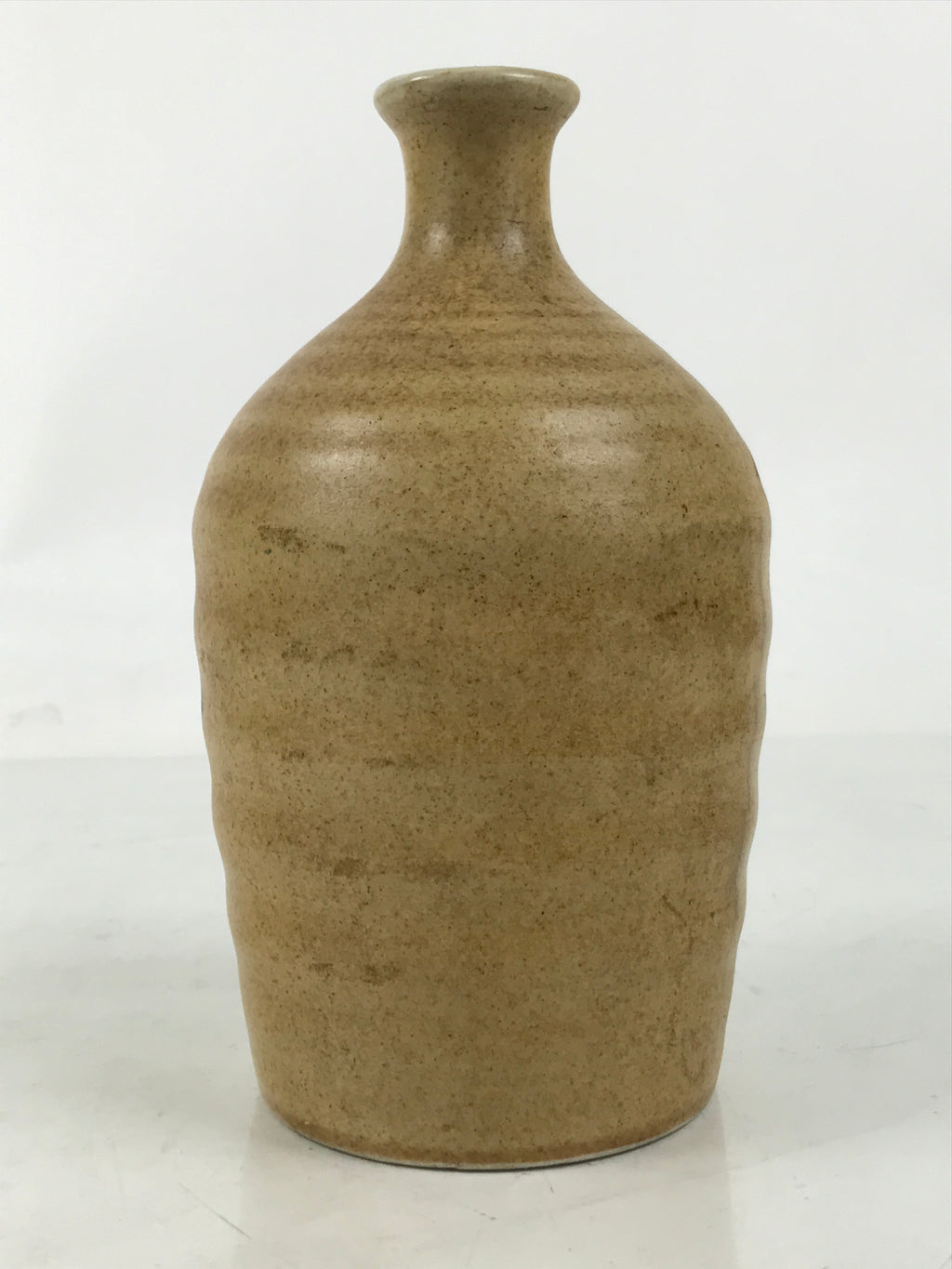 Japanese Ceramic Sake Bottle Kayoi-Tokkuri Vtg Nikaido Mugi Shochu Yellow TS779