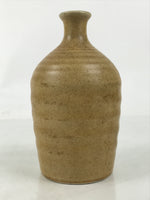 Japanese Ceramic Sake Bottle Kayoi-Tokkuri Vtg Nikaido Mugi Shochu Yellow TS779