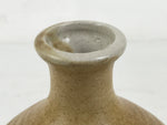 Japanese Ceramic Sake Bottle Kayoi-Tokkuri Vtg Nikaido Mugi Shochu Yellow TS779