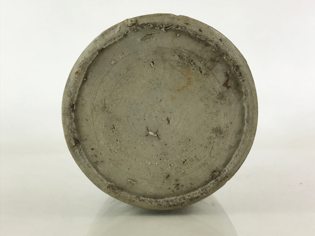 Japanese Ceramic Sake Bottle Kayoi-Tokkuri Vtg Pottery Hand-Written Kanji TS495