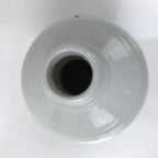 Japanese Ceramic Sake Bottle Kayoi-Tokkuri Vtg White Blue Kanji TS777