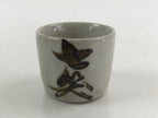 Japanese Ceramic Sake Bottle Sake Cup Set Tokkuri Hand-Written Vtg Kanji TS515