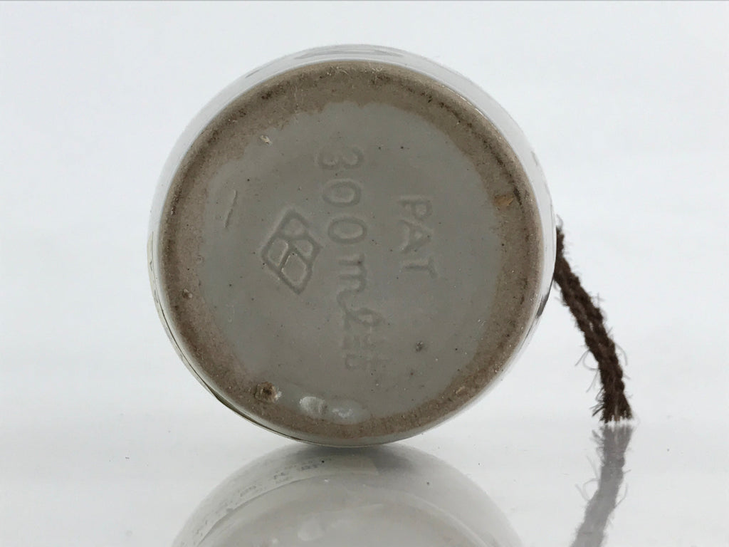 Japanese Ceramic Sake Bottle Sake Cup Set Tokkuri Sakebin Kanji Nagano TS536