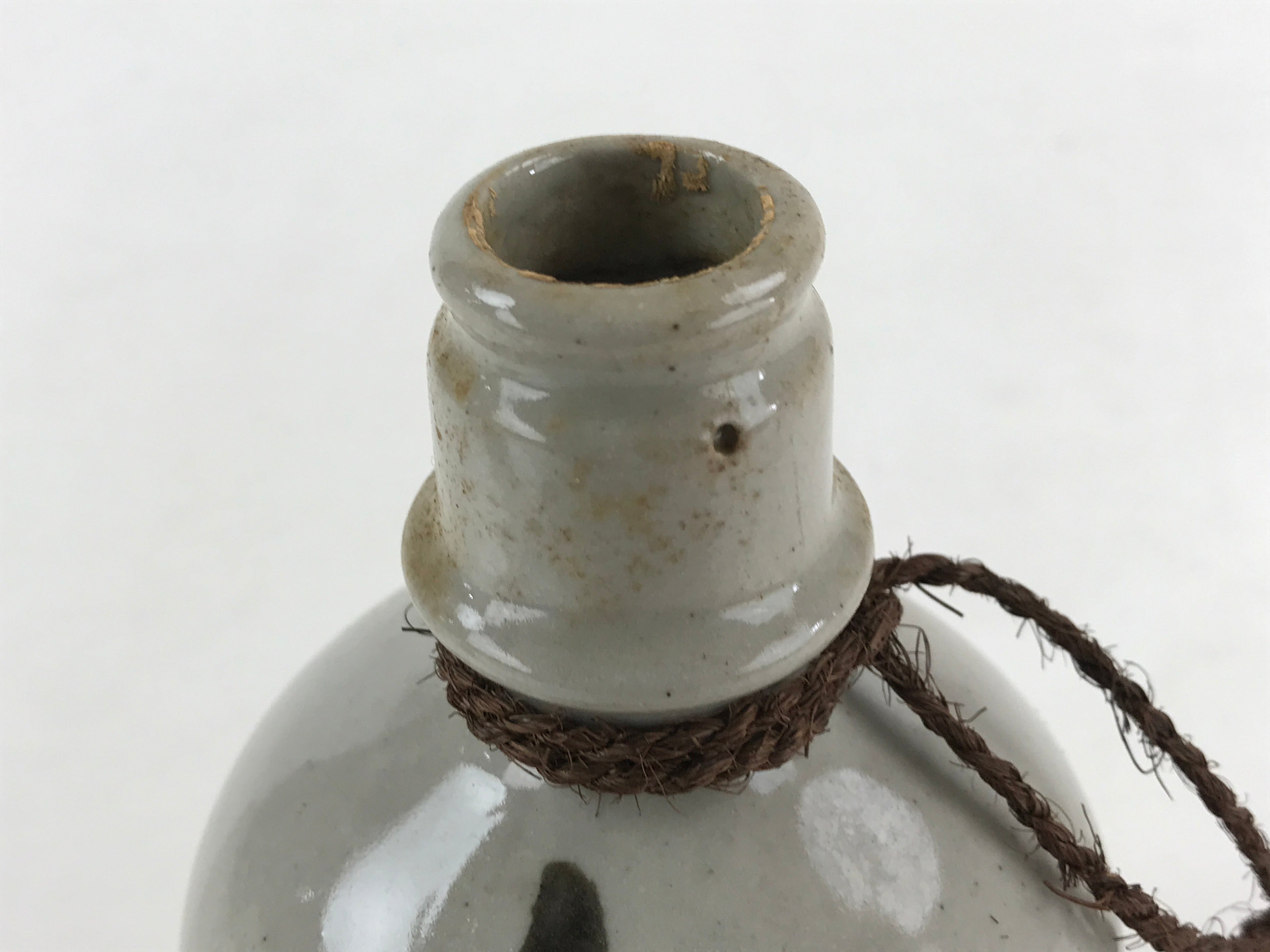 Japanese Ceramic Sake Bottle Sake Cup Set Tokkuri Sakebin Kanji Yosakoi TS539