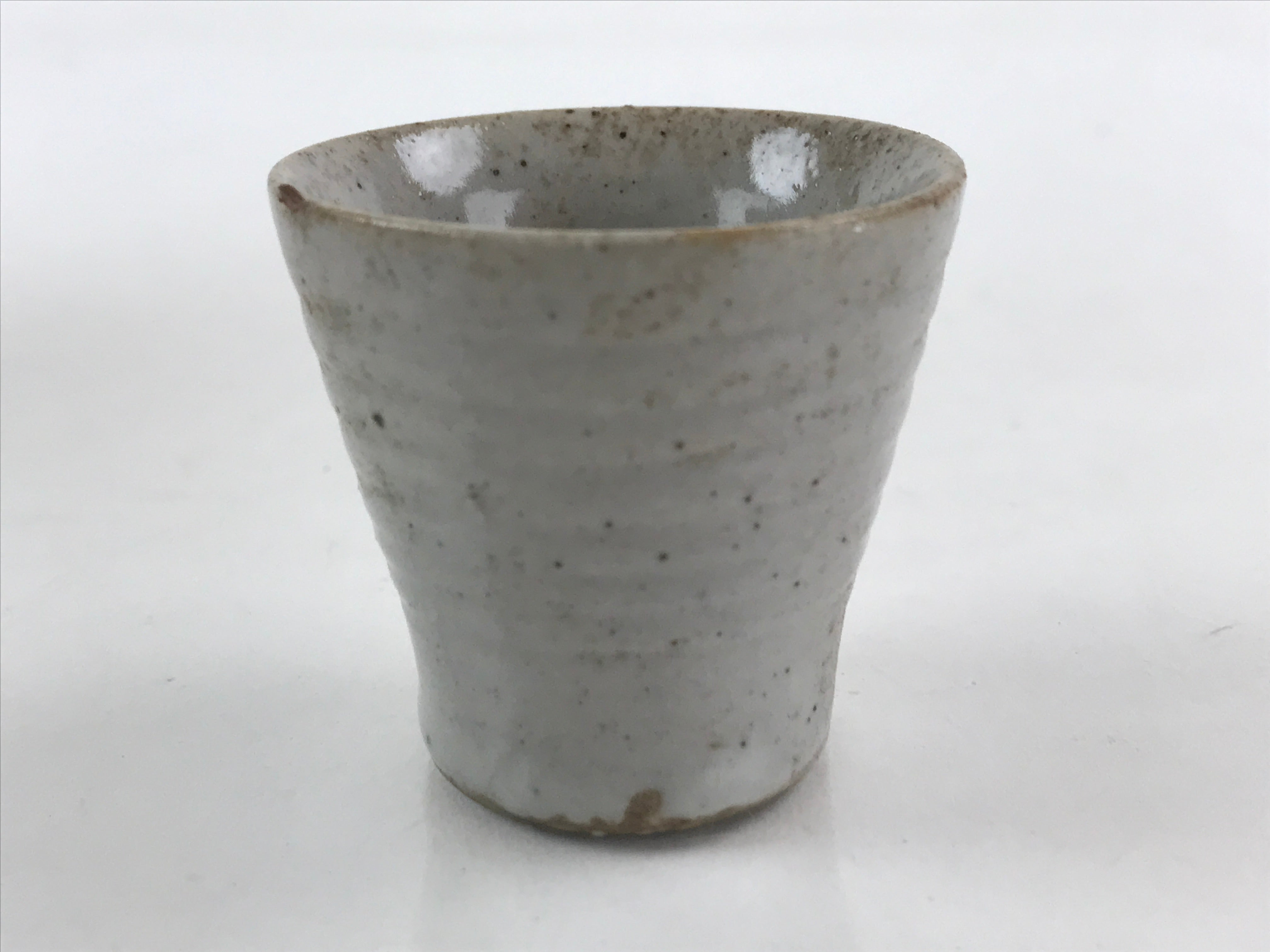 Japanese Ceramic Sake Bottle Sake Cup Tokkuri Sakebin Hand-Written Kanji TS507