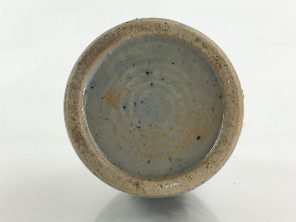 Japanese Ceramic Sake Bottle Sake Cup Tokkuri Sakebin Hand-Written Kanji TS507
