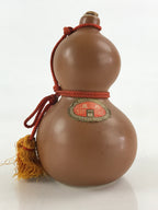 Japanese Ceramic Sake Bottle Sake Tokkuri Sakebin Kanji Nanawarai Gourd TS538