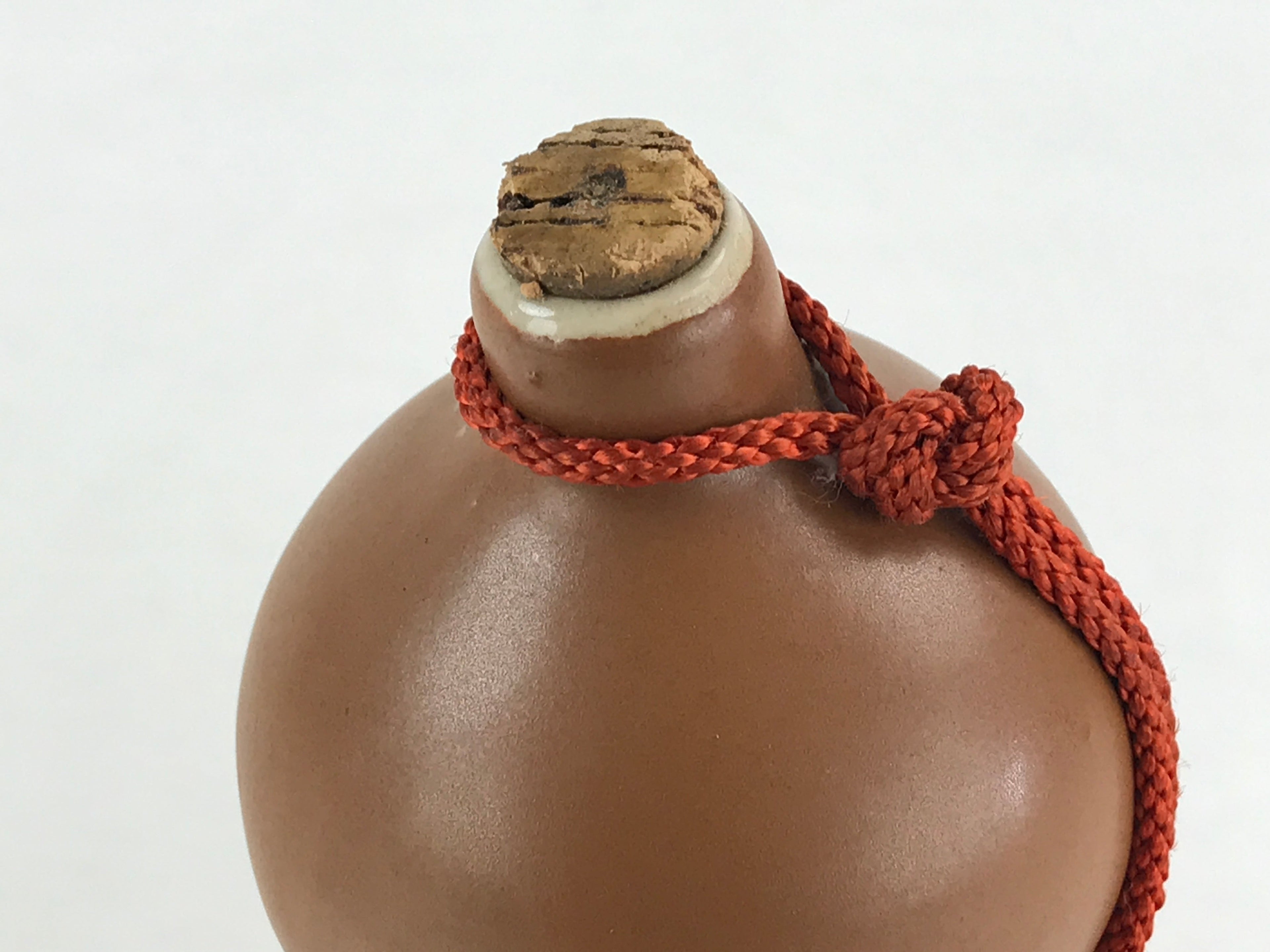 Japanese Ceramic Sake Bottle Sake Tokkuri Sakebin Kanji Nanawarai Gourd TS538