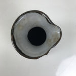 Japanese Ceramic Sake Bottle Tokkuri Gray Flying Crane Cloud Wavy Shade TS798