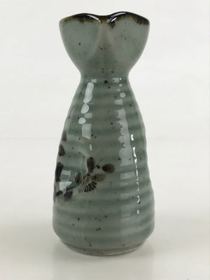 Japanese Ceramic Sake Bottle Tokkuri Ichigo Vtg Gray Plum Blossom Tree TS519