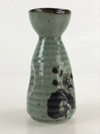 Japanese Ceramic Sake Bottle Tokkuri Ichigo Vtg Gray Plum Blossom Tree TS519