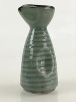 Japanese Ceramic Sake Bottle Tokkuri Ichigo Vtg Gray Plum Blossom Tree TS519