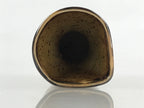 Japanese Ceramic Sake Bottle Tokkuri Ichigo Vtg Pottery Brown Bamboo TS525