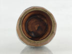 Japanese Ceramic Sake Bottle Tokkuri Ichigo Vtg Pottery Cracked Glaze TS547