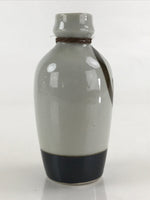 Japanese Ceramic Sake Bottle Tokkuri Ichigo Vtg Pottery Kanji Kotohira TS546