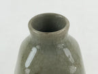 Japanese Ceramic Sake Bottle Tokkuri Ichigo Vtg Pottery Red Daruma Beige TS528