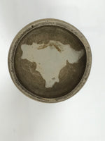 Japanese Ceramic Sake Bottle Tokkuri Pottery Sometsuke Gray Blue Sunflower TS836