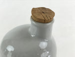 Japanese Ceramic Sake Bottle Tokkuri Sakebin Kanji Snowman Shigakogen TS543