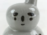 Japanese Ceramic Sake Bottle Tokkuri Sakebin Kanji Snowman Shigakogen TS543