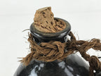 Japanese Ceramic Sake Bottle Tokkuri Sakebin Vtg Kanji Oni-Koroshi Black TS509