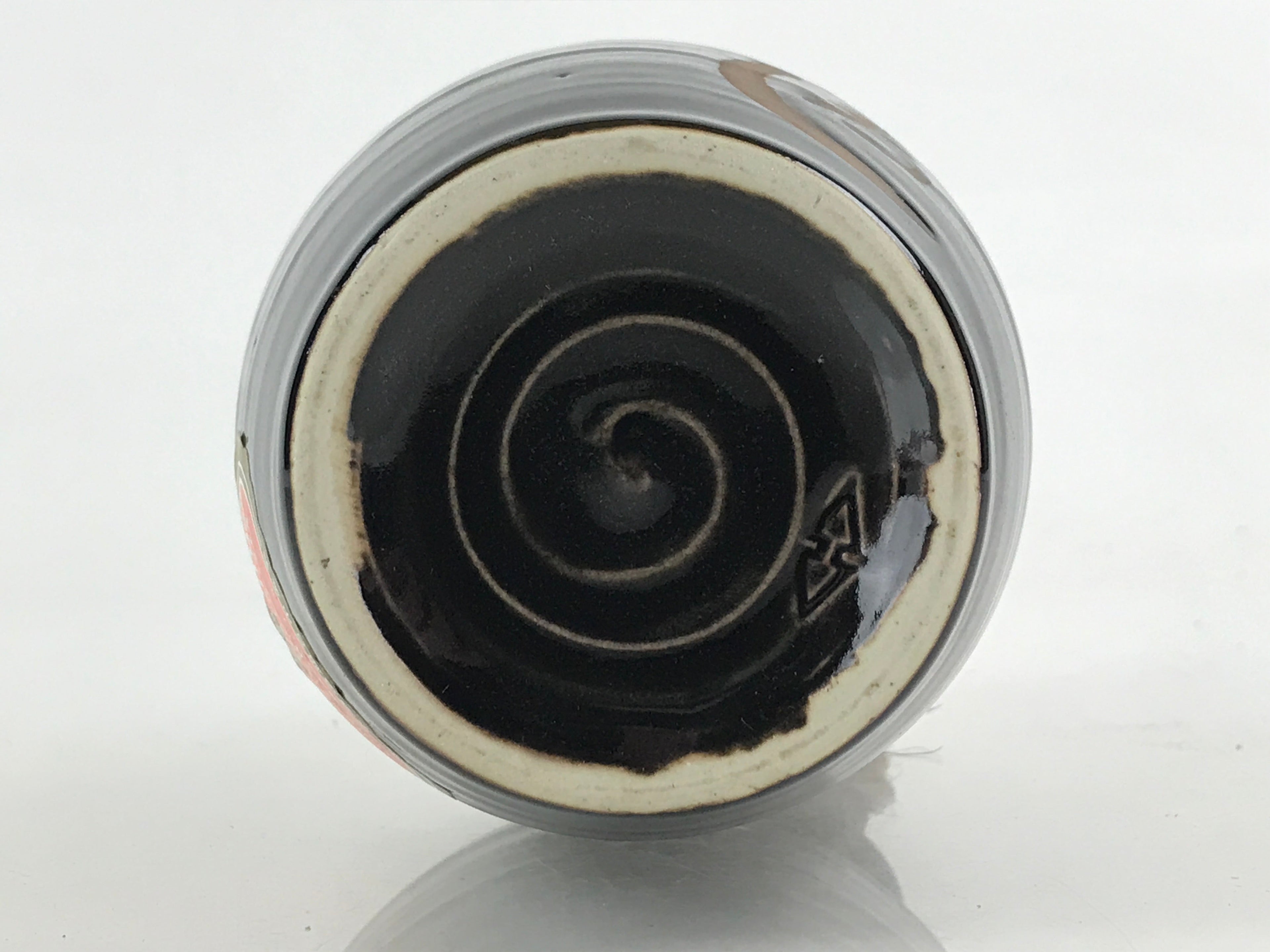 Japanese Ceramic Sake Bottle Tokkuri Sakebin Vtg Kanji Oni-Koroshi Black TS509