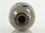 Japanese Ceramic Sake Bottle Tokkuri Vtg Gourd Shape Pottery Kanji Fujimoto TS53