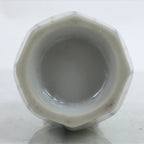 Japanese Ceramic Sake Bottle Tokkuri Vtg Ichi-Go Blue Brown Stripe White TS695