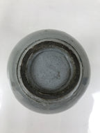 Japanese Ceramic Sake Bottle Vtg Kayoi-Tokkuri Blue Tree Round Long Neck TS816