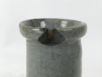 Japanese Ceramic Sake Bottle Vtg Kayoi-Tokkuri Blue Tree Round Long Neck TS816