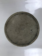 Japanese Ceramic Sake Bottle Vtg Kayoi-Tokkuri Gray Black Green Circles TS814